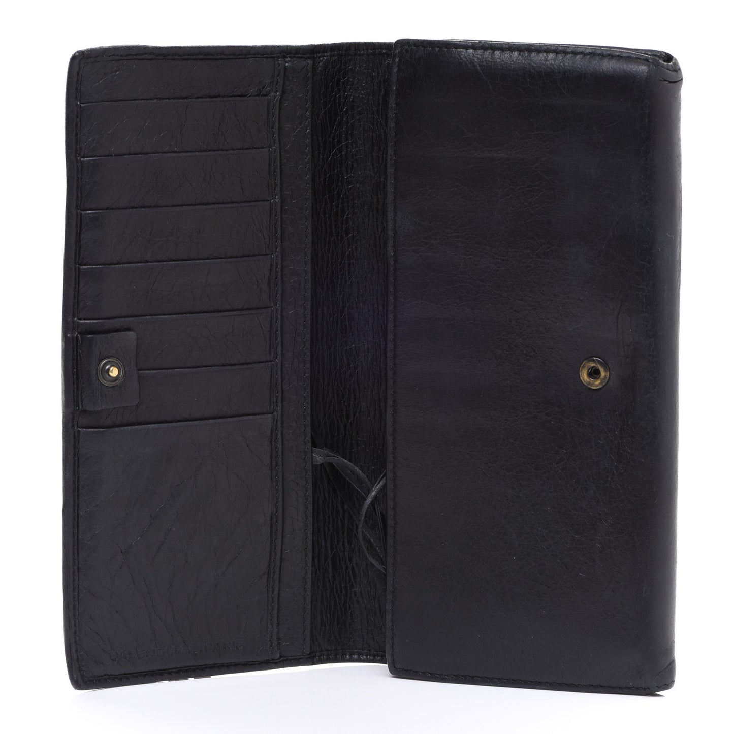 Agneau Classic Hardware Money Wallet Black