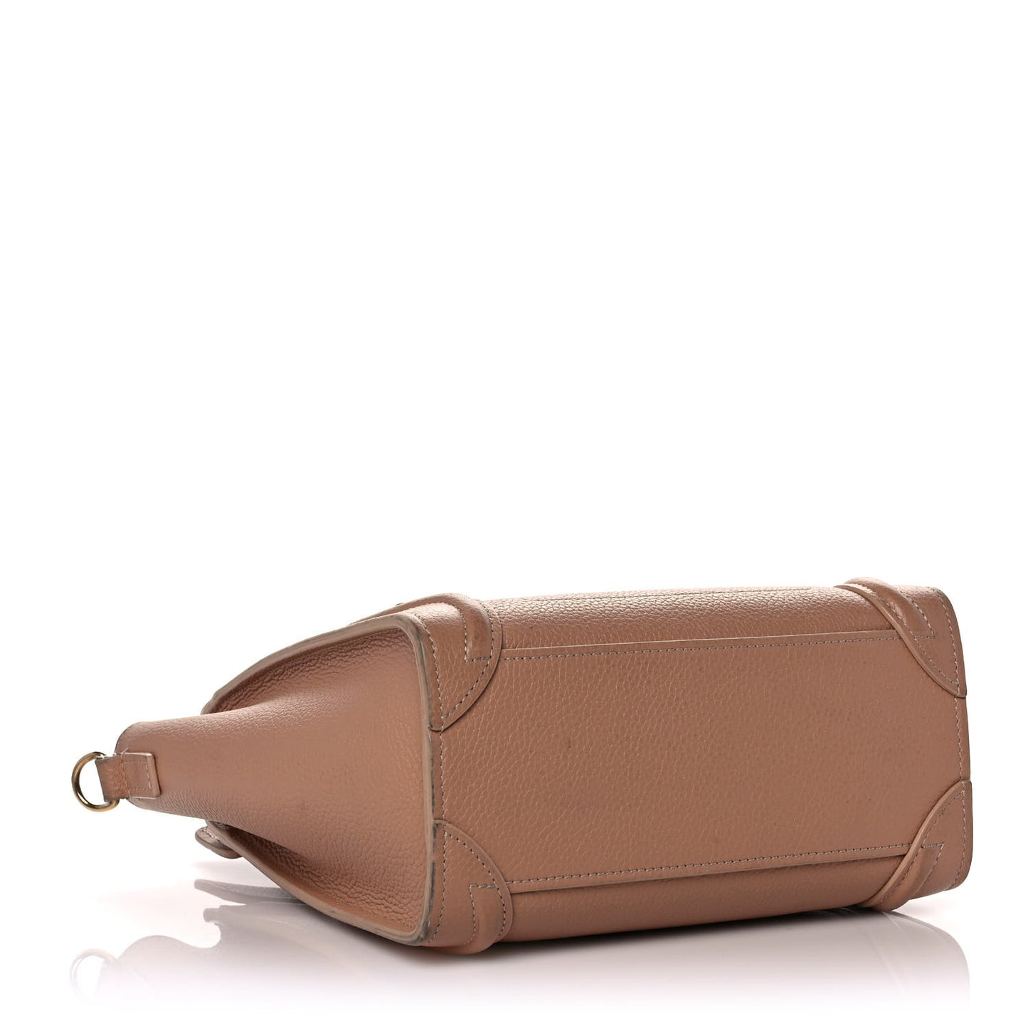 Drummed Calfskin Nano Luggage Camel