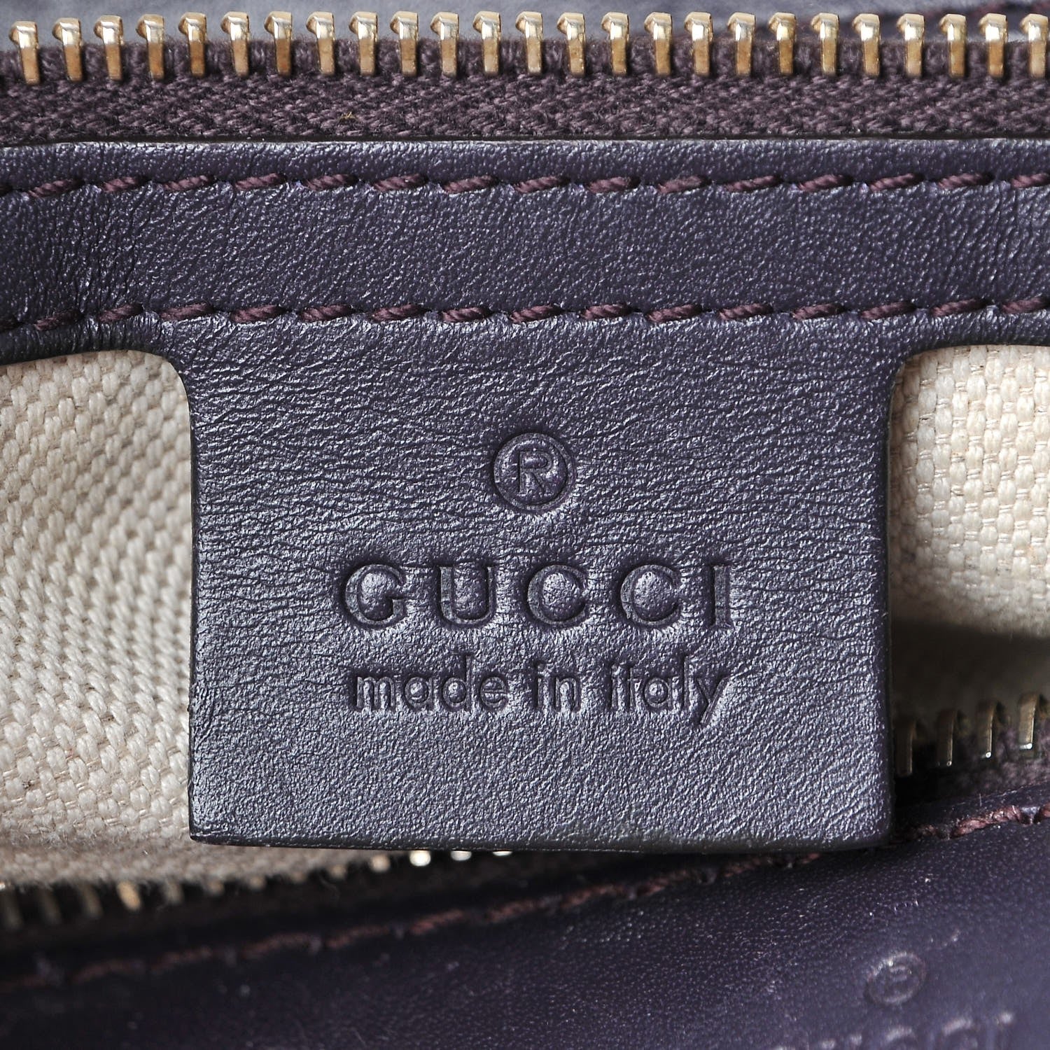 Gucci Monogram Vintage Web Medium Boston Dark Purple 7 of 19