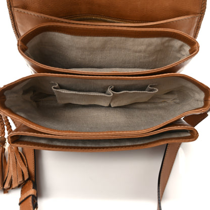 Gucci Monogram Medium Marrakech Flap Messenger Bag Beige Brown 5 of 11