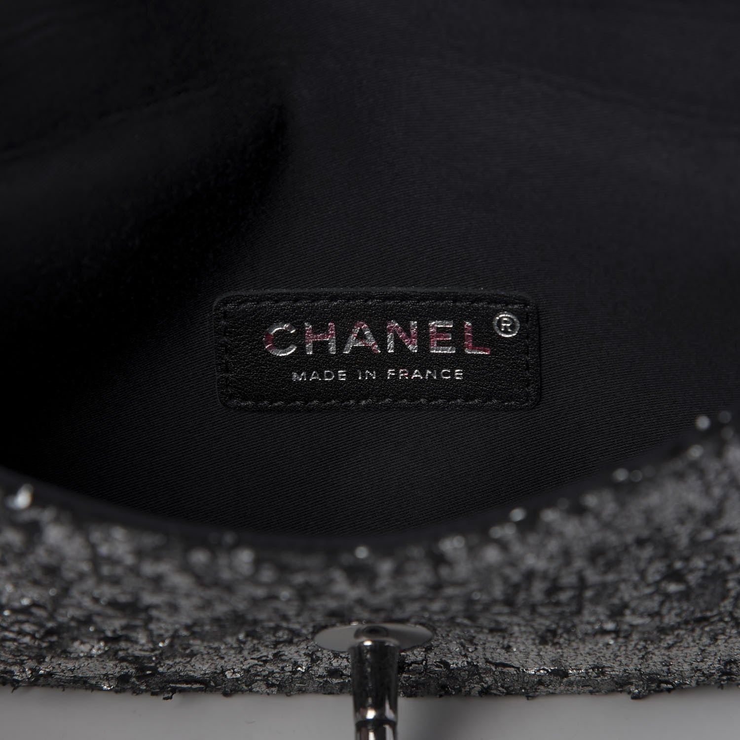 Chanel Lambskin Mineral Nights Wristlet Black 8 of 9
