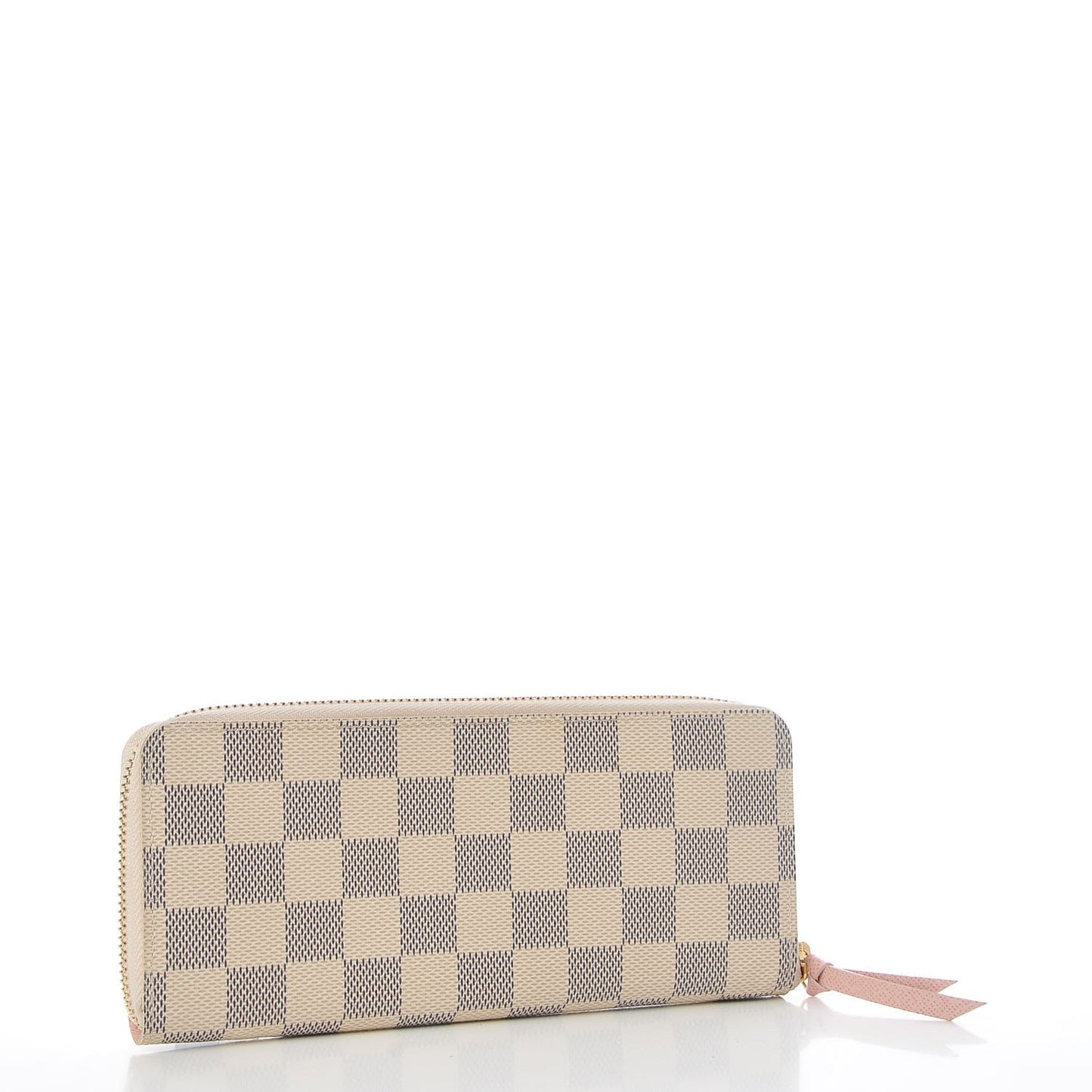 Damier Azur Clemence Wallet Rose Ballerine