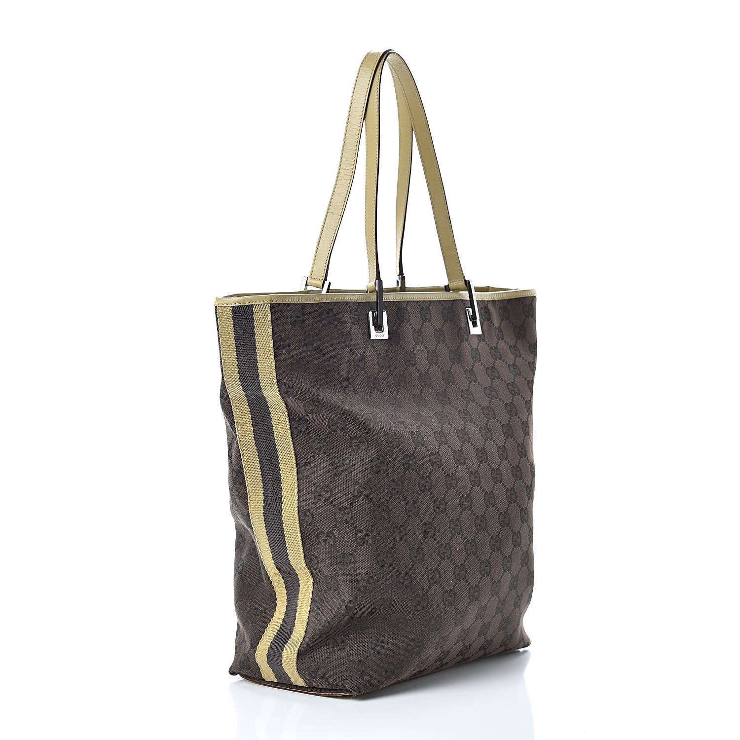 Gucci Monogram Large Bucket Tote Brown 3 of 12