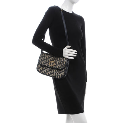 Christian Dior Monogram Flap Navy Blue 2 of 14