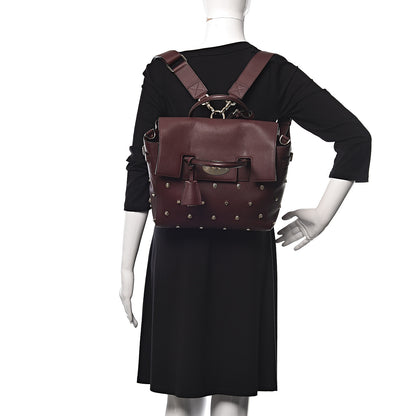 Mulberry Calfskin Studded Medium Cara Delevingne Convertible Satchel Oxblood 2 of 17