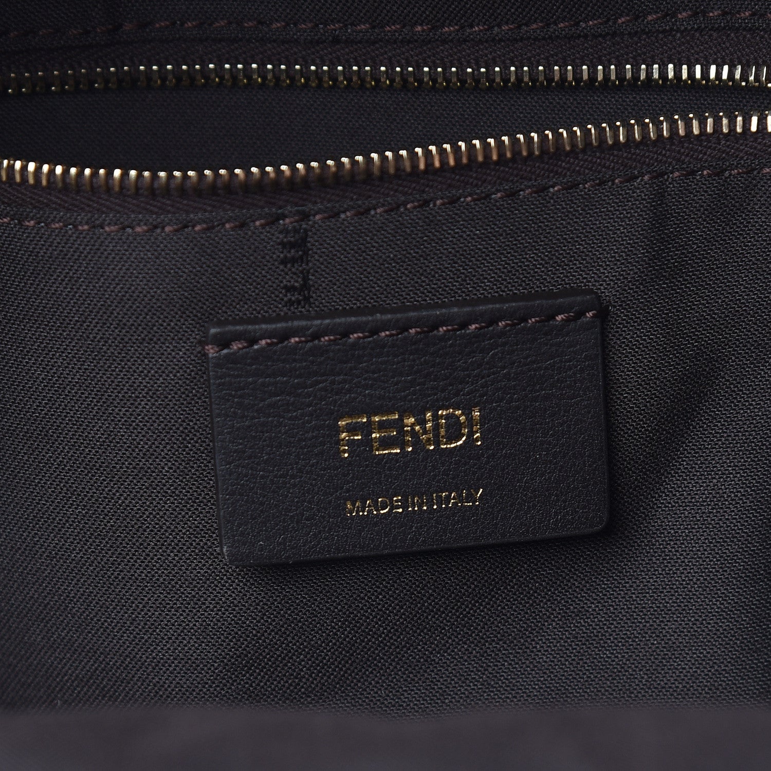 Fendi X FILA Glazed Fabric Vitello Century FF 1974 Mania Mini Backpack Mogano Panna Blueberry 8 of 10