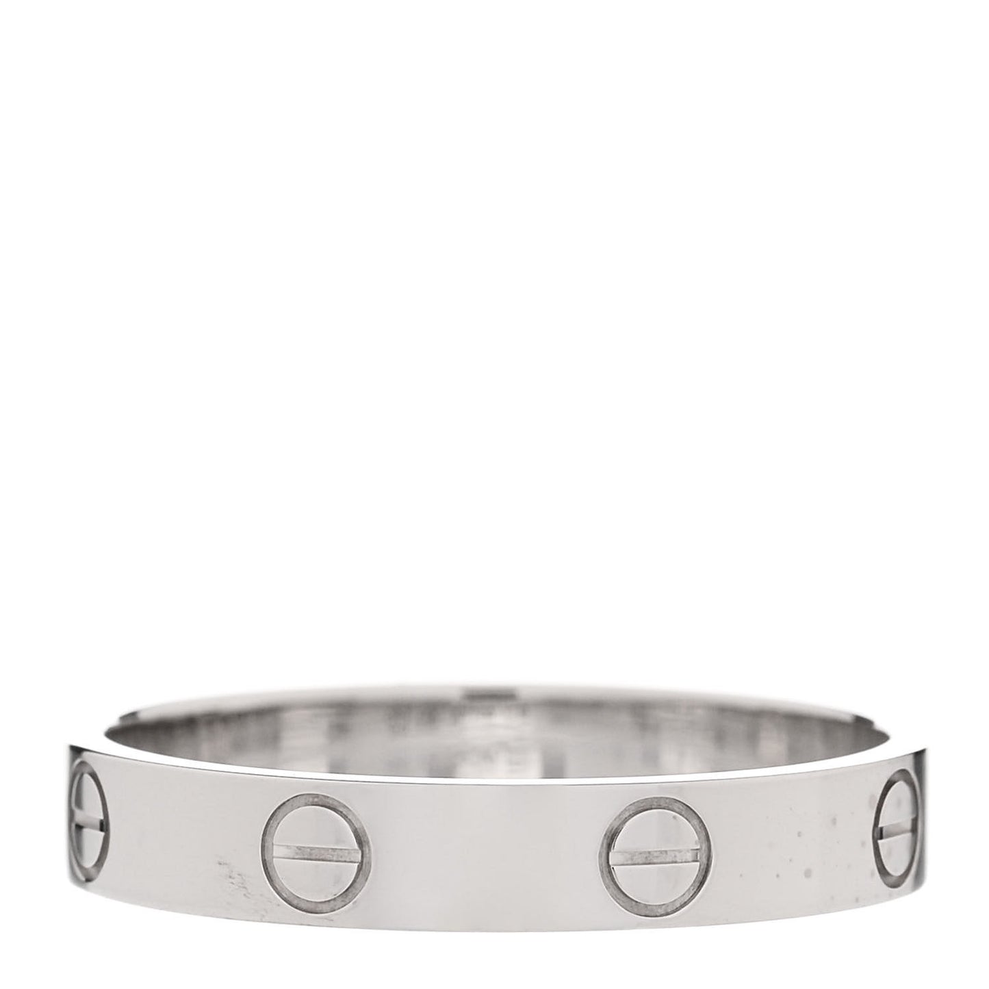 18K White Gold 3.5mm LOVE Wedding Band Ring 60 9