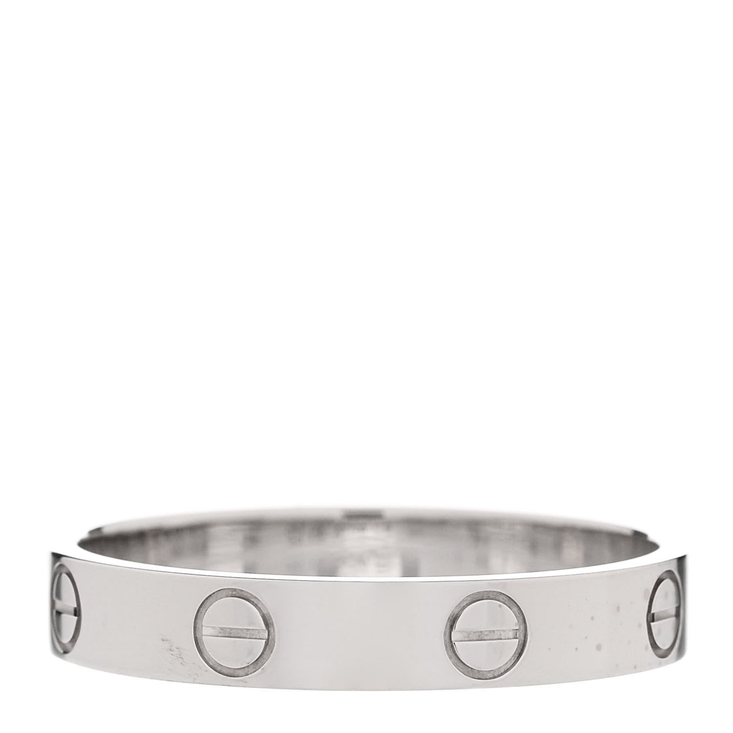 Cartier 18K White Gold 3.5mm LOVE Wedding Band Ring 60 9 3 of 6
