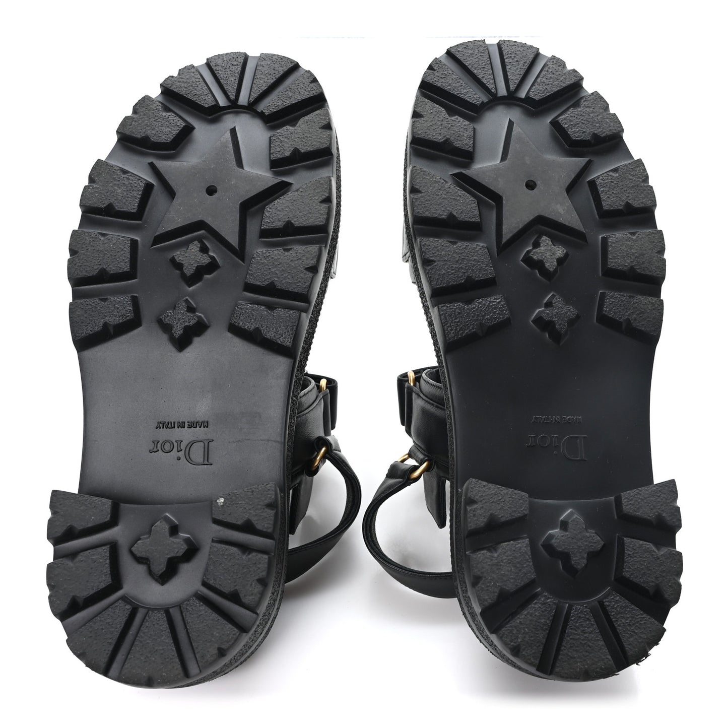 Lambskin Dioract 10mm Sandals 38 Black