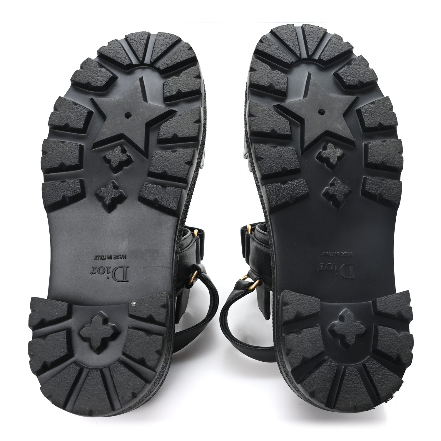 Christian Dior Lambskin Dioract 10mm Sandals 38 Black 6 of 9