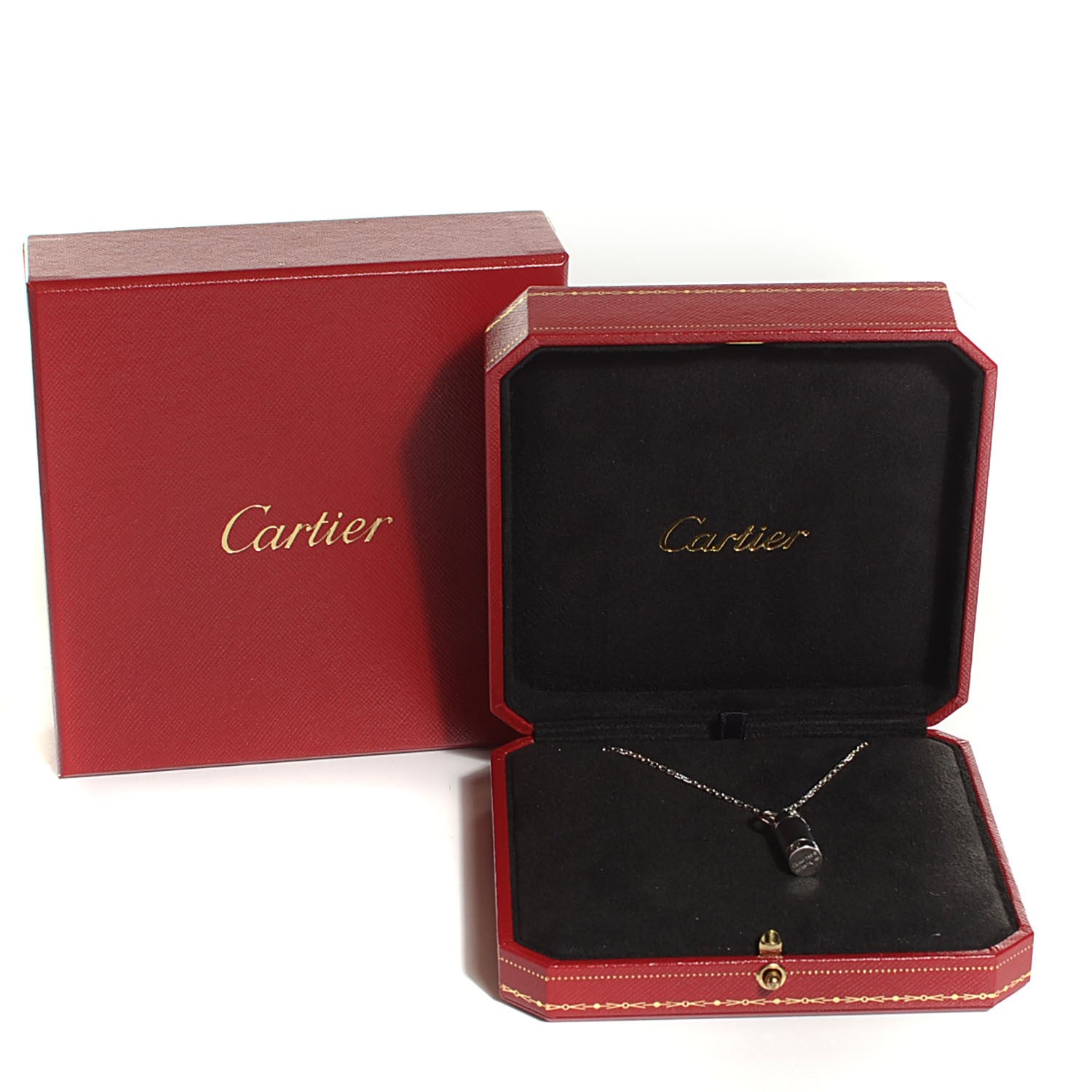Cartier 18K White Gold Diamond Screwdriver Pendant Necklace 9 of 10