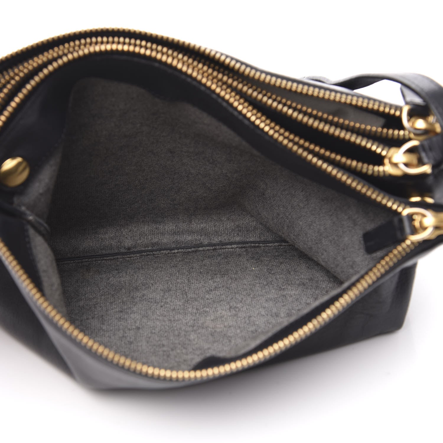 Celine Goatskin Large Trio Crossbody Bag Black 6 of 13