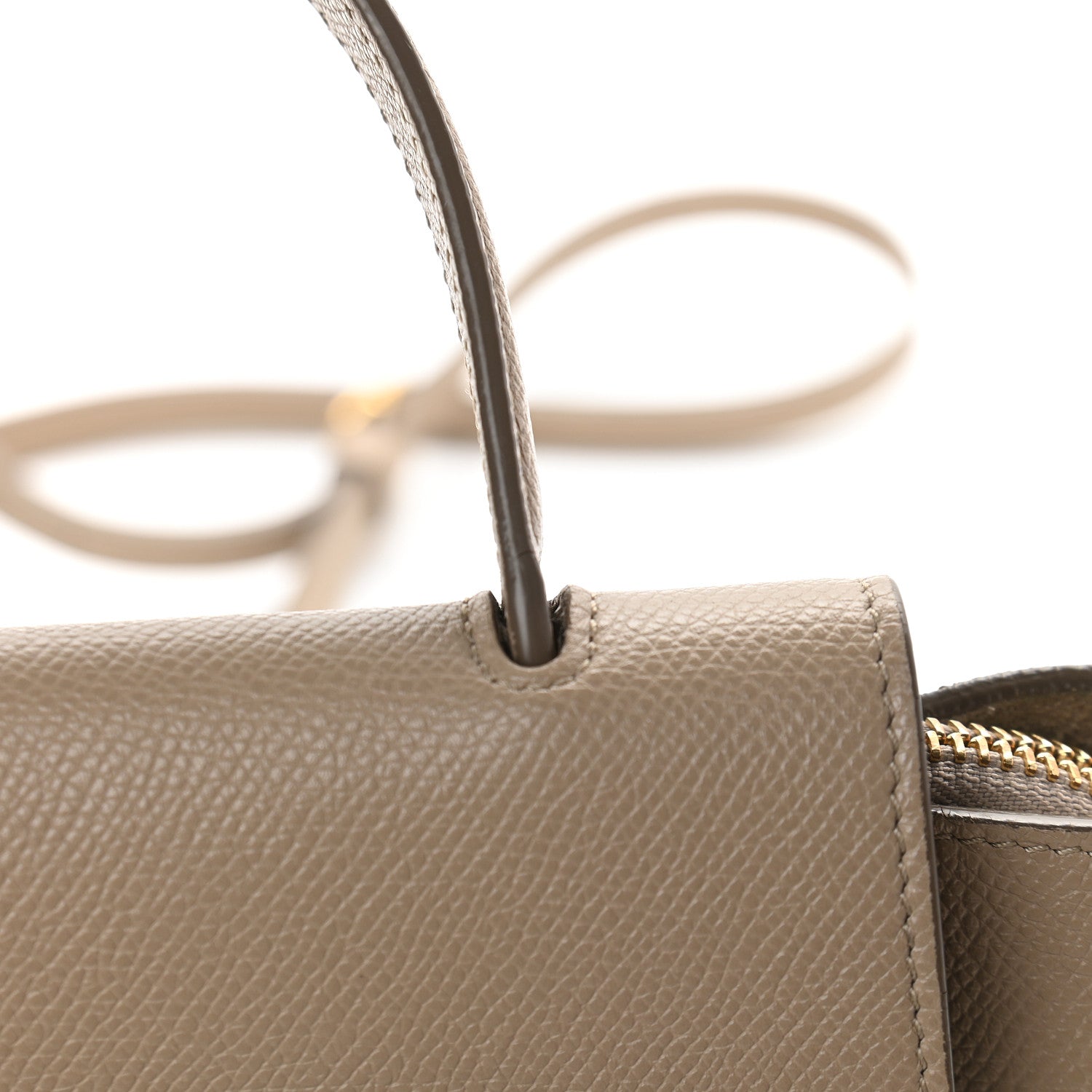 Celine Grained Calfskin Nano Belt Bag Light Taupe 10 of 12