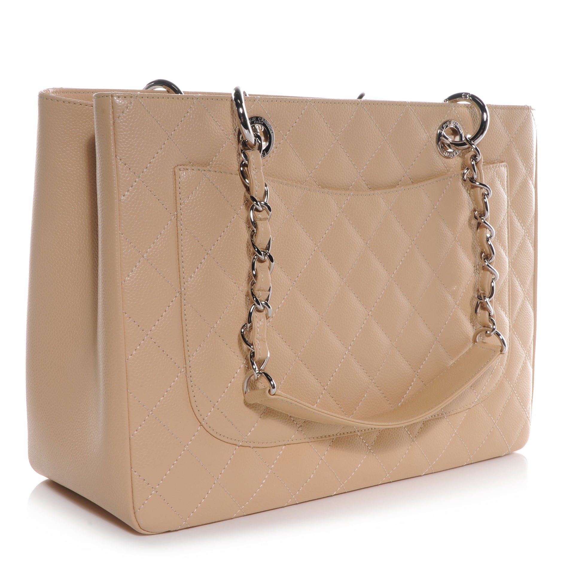 Chanel Caviar Grand Shopping Tote GST Beige Clair 3 of 9