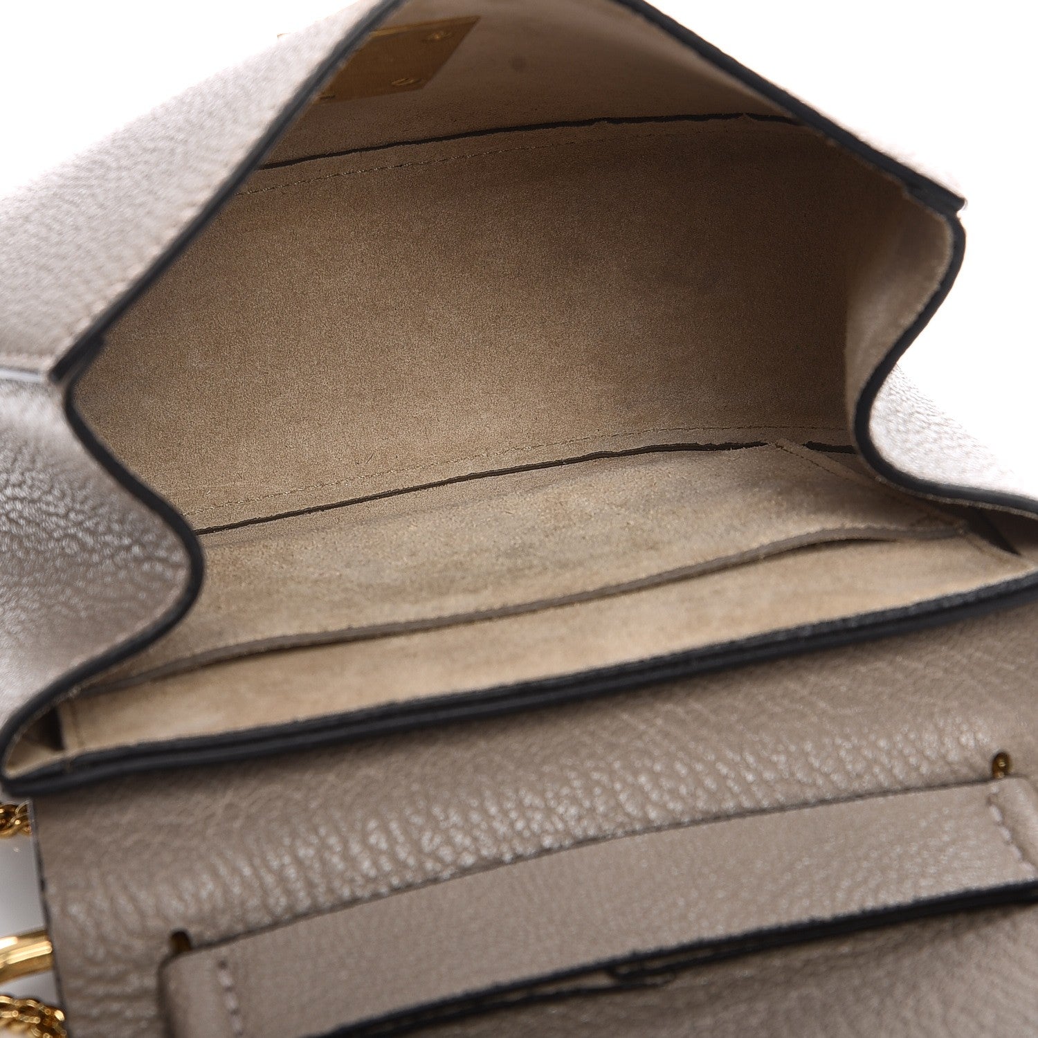 Chloe Grained Lambskin Mini Drew Shoulder Bag Motty Grey 5 of 7