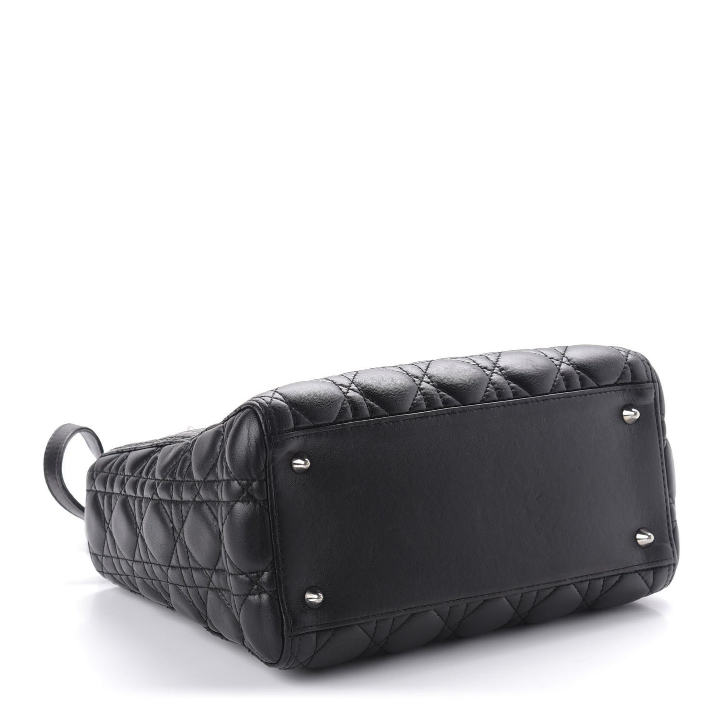 Lambskin Cannage Medium Lady Dior Black