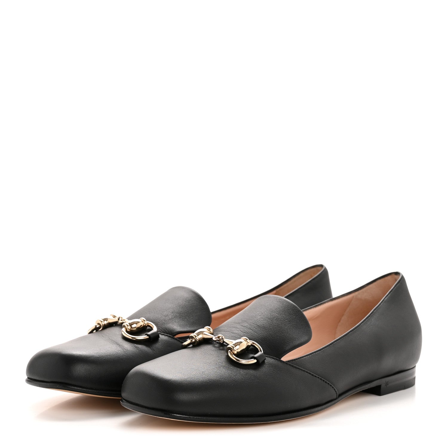 Gucci Calfskin Womens Horsebit Loafers 36.5 Black 4 of 11