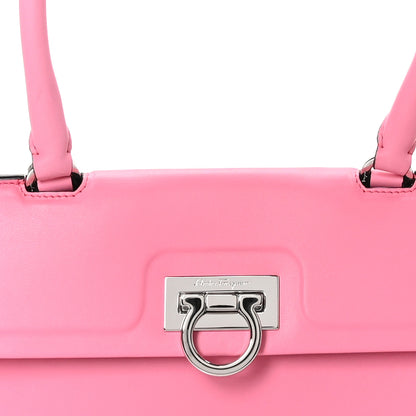 Salvatore Ferragamo SALVATORE FERRAGAMO Calfskin Trifolio Swing Bag Peonia 7 of 9
