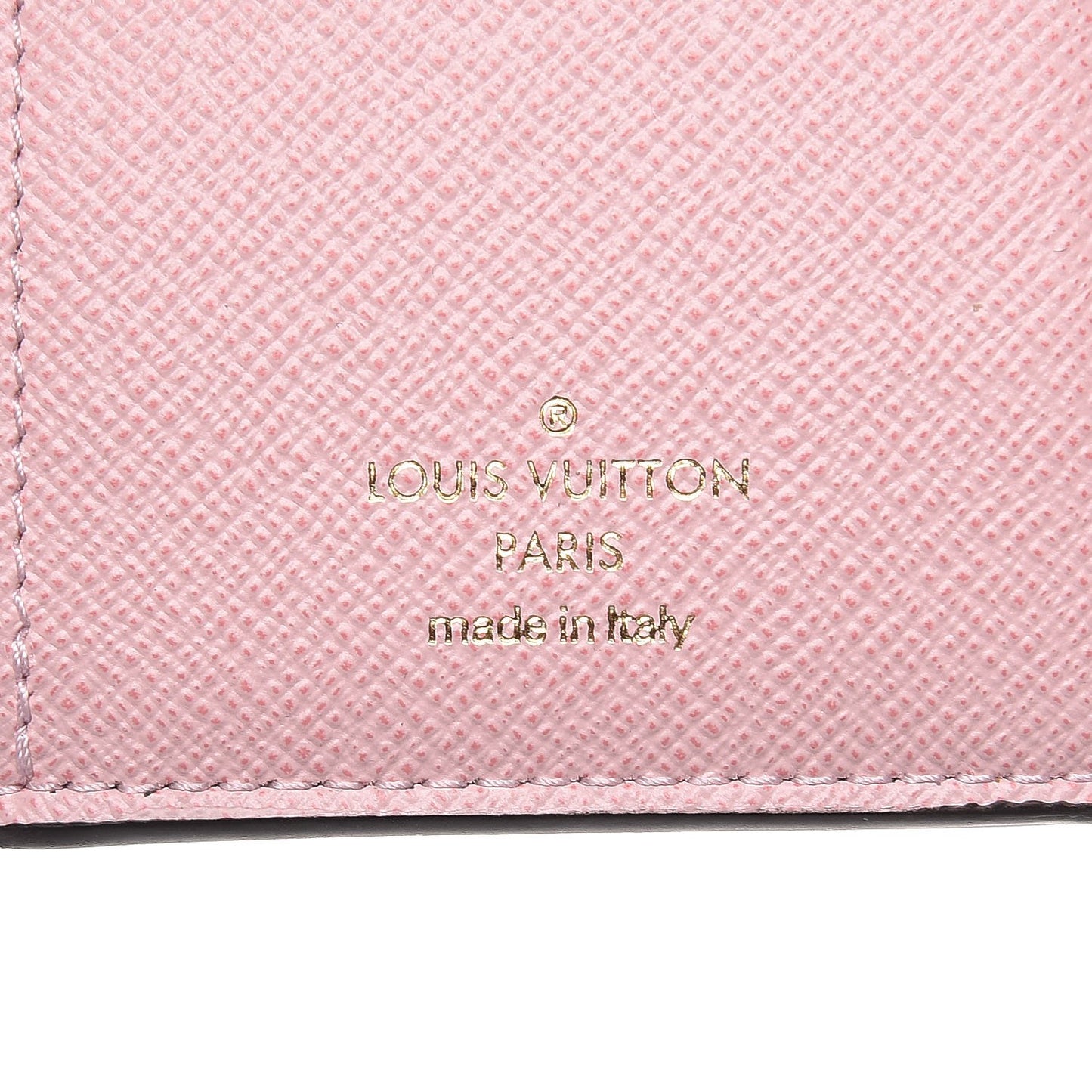 Damier Ebene Victorine Wallet Rose Ballerine