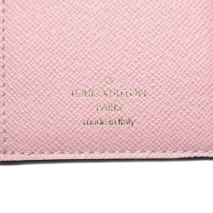 Louis Vuitton Damier Ebene Victorine Wallet Rose Ballerine 6 of 8