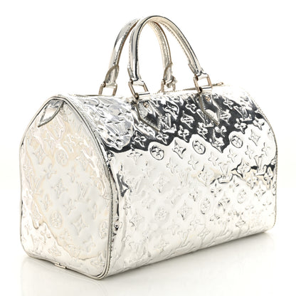 Louis Vuitton Monogram Miroir Speedy 30 Silver 3 of 14