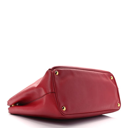 Prada Saffiano Lux Large Galleria Double Zip Tote Fuoco 4 of 11