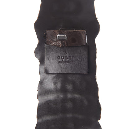 Gucci Crocodile Belt M Brown 3 of 6