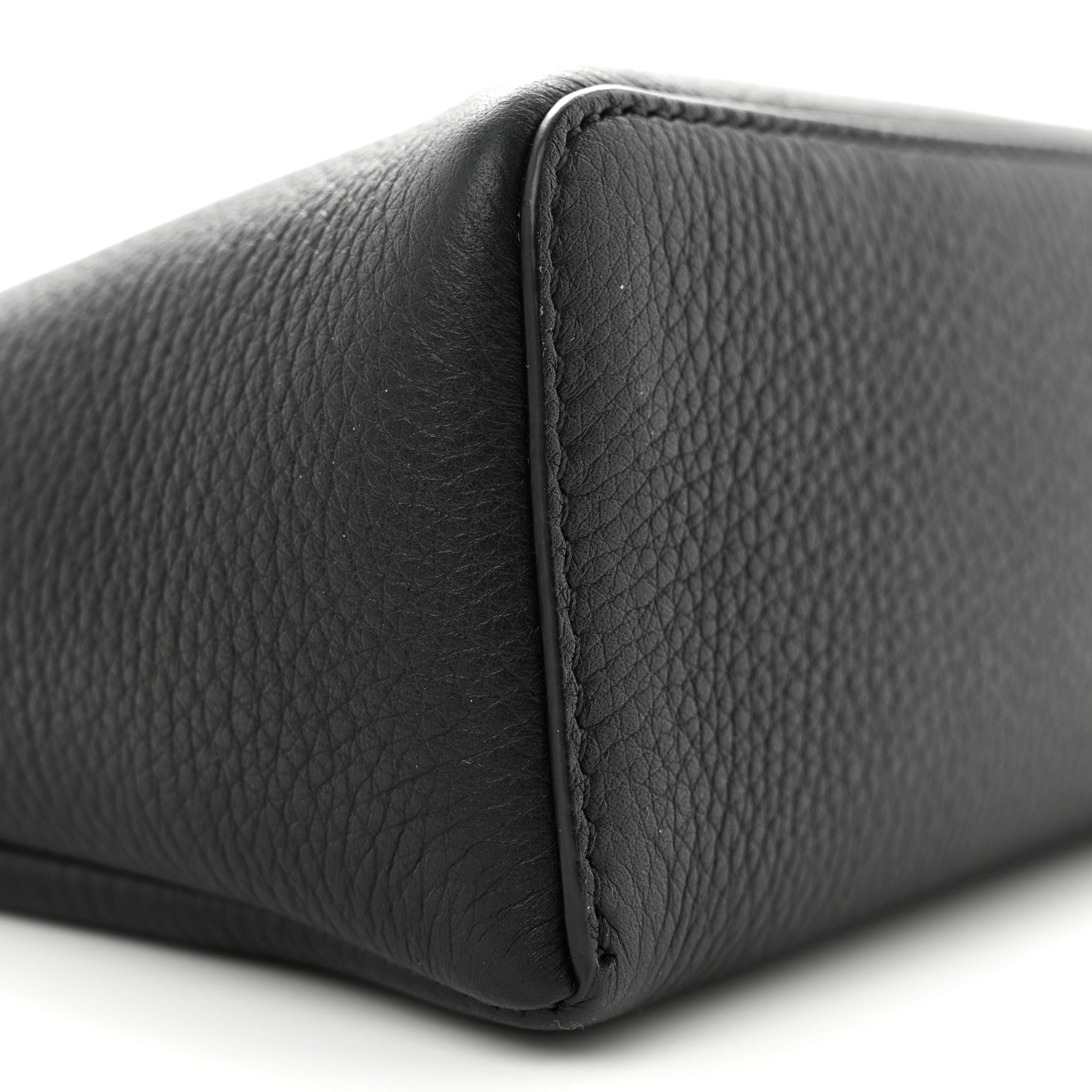 Loro Piana Grained Calfskin L19 Extra Pocket Pouch Black 8 of 11