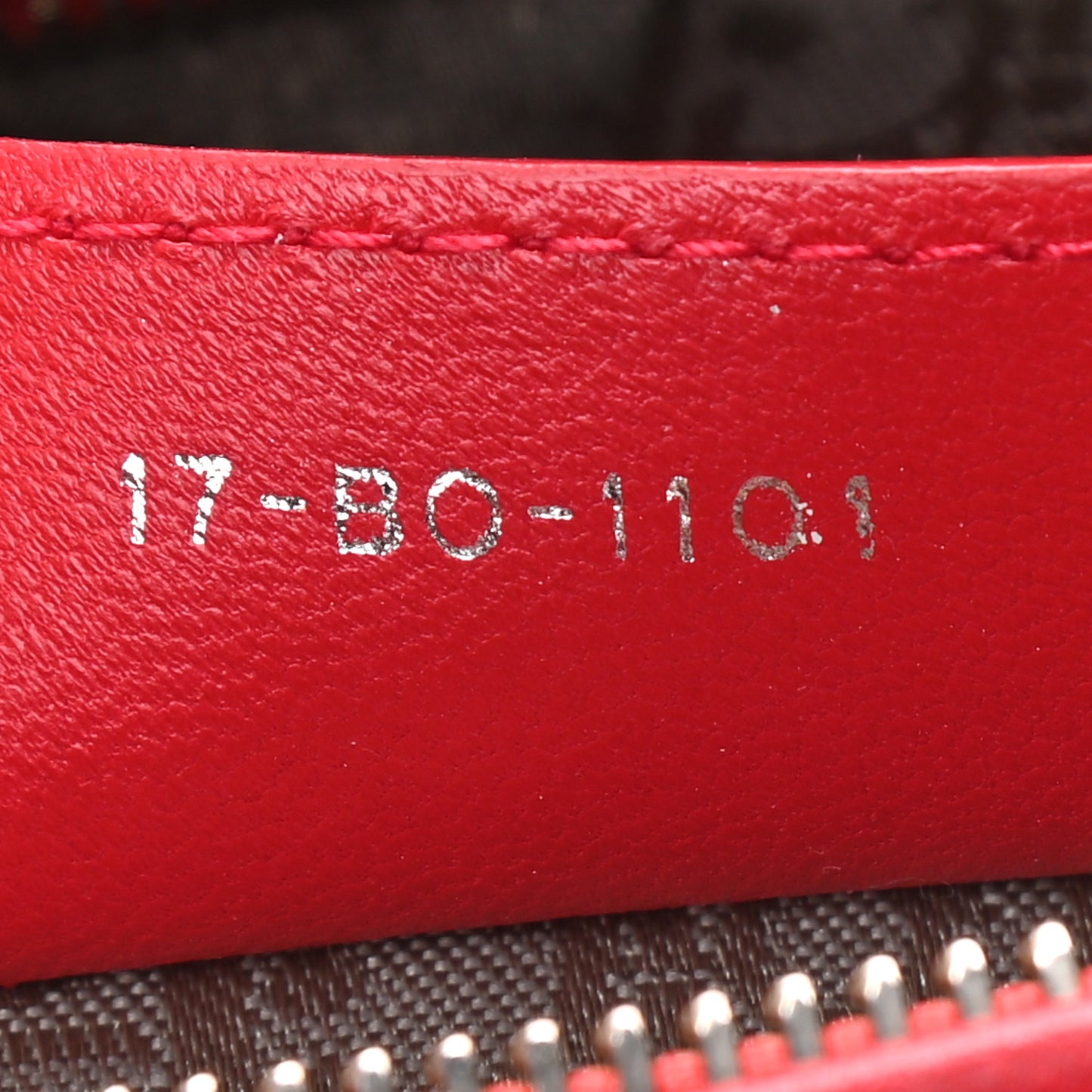Lambskin Cannage Medium Lady Dior Red
