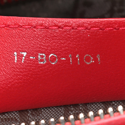 Christian Dior Lambskin Cannage Medium Lady Dior Red 6 of 12