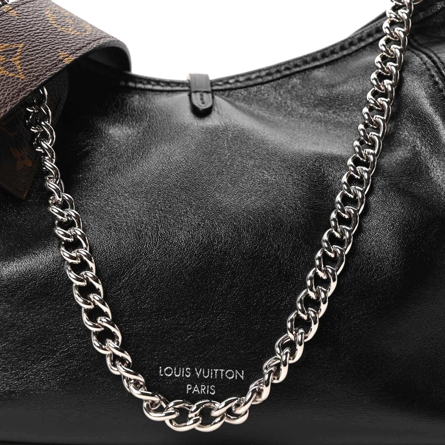 Louis Vuitton Lambskin CarryAll Cargo Vibe PM Black 7 of 9