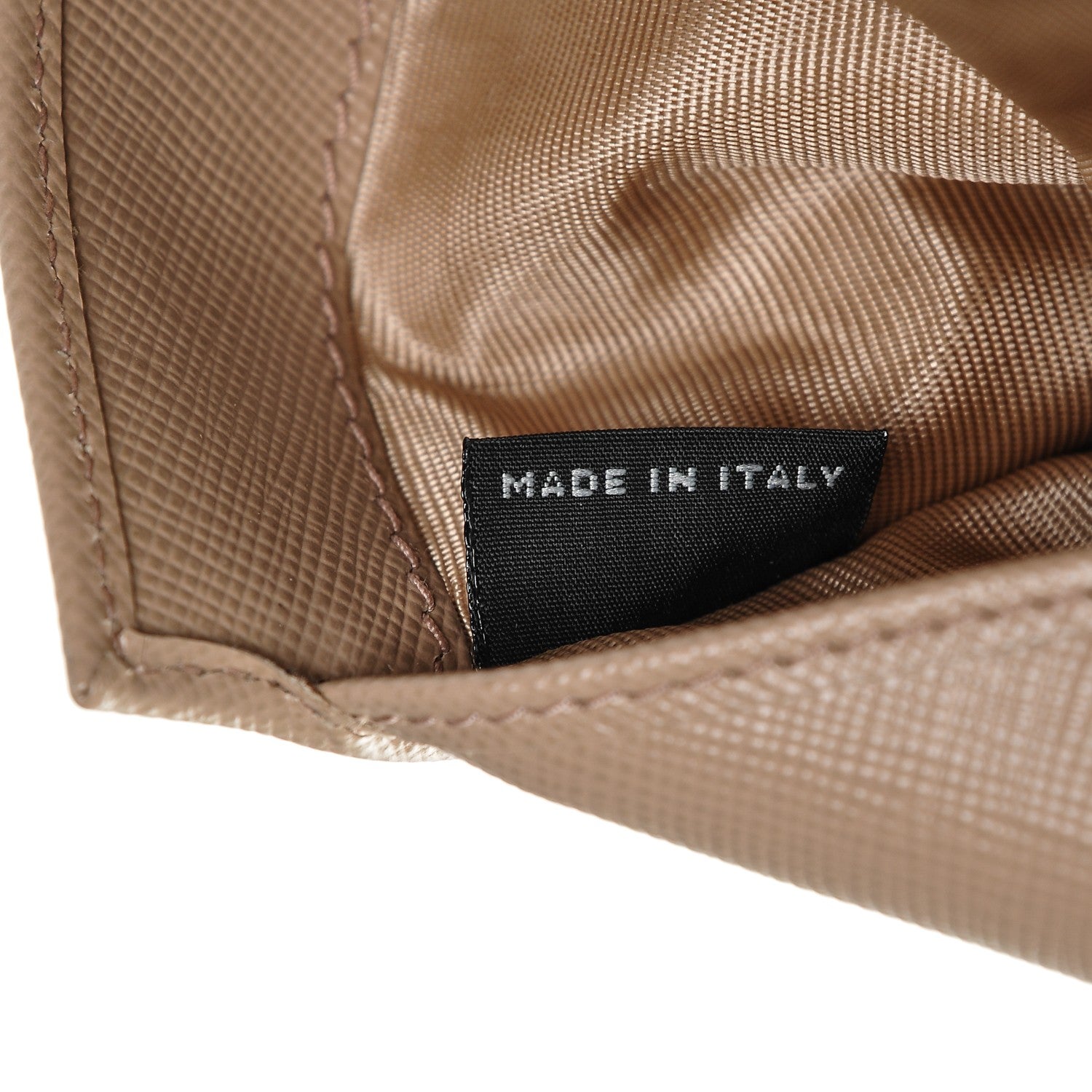 Prada Saffiano Metal Tri-Fold Compact Wallet Cammeo 7 of 7