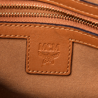 MCM Visetos Signature Boston Bag Cognac 7 of 10