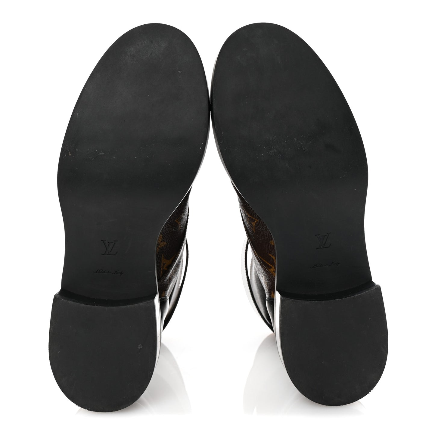 Calfskin Monogram Wonderland Flat Ranger Boots 40 Black