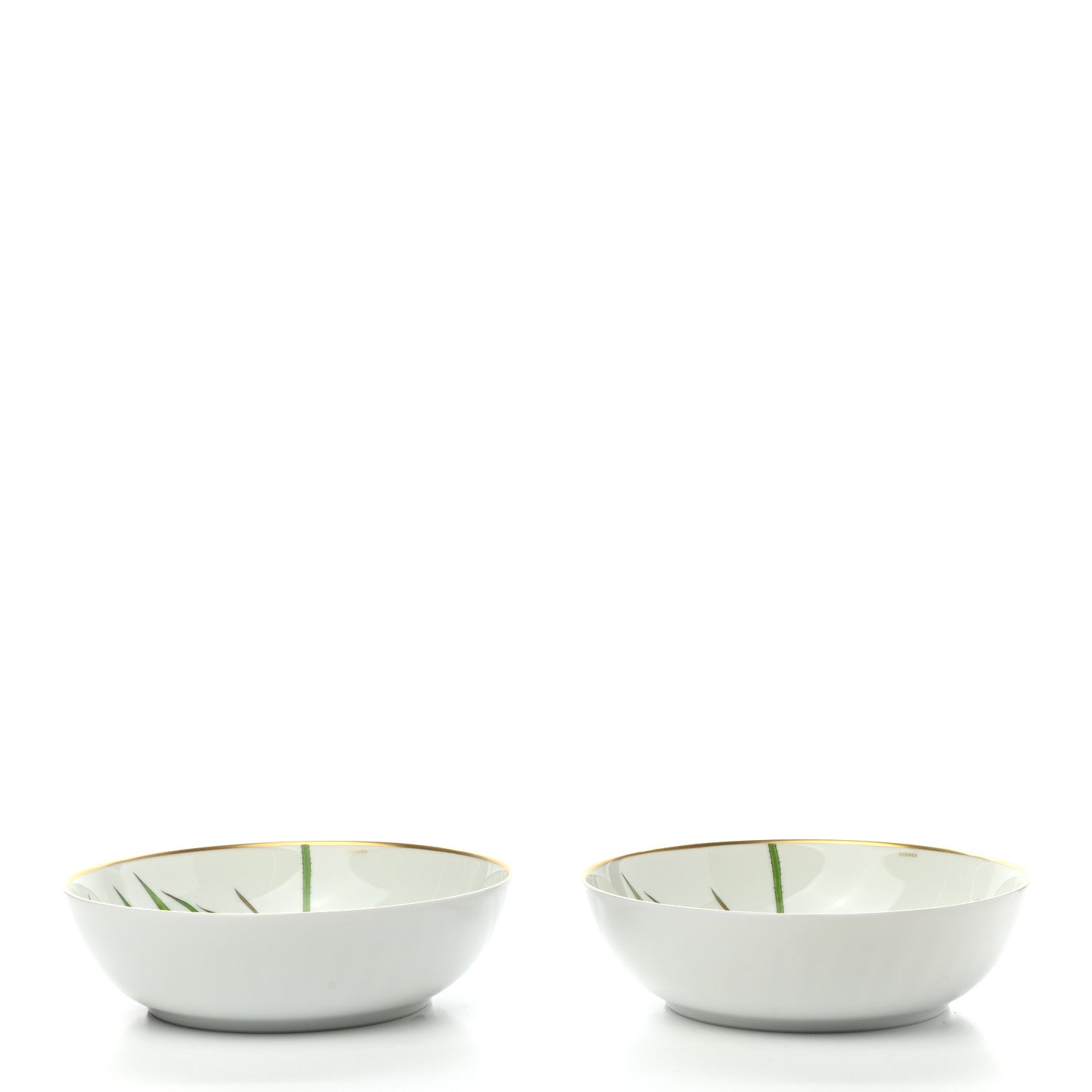 Hermes Porcelain Passifolia Cereal Bowl Set of 2 3 of 10