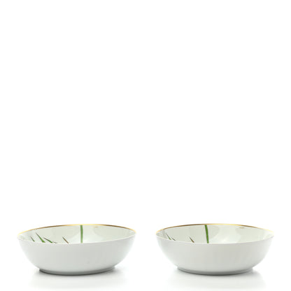 Hermes Porcelain Passifolia Cereal Bowl Set of 2 3 of 10