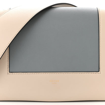 Celine Shiny Smooth Calfskin Medium Frame Shoulder Bag Grege Storm 8 of 10