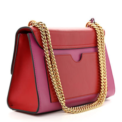Gucci Moon Calfskin Bi-Color Medium Padlock Shoulder Bag New Rosette Hibiscus Red 3 of 14