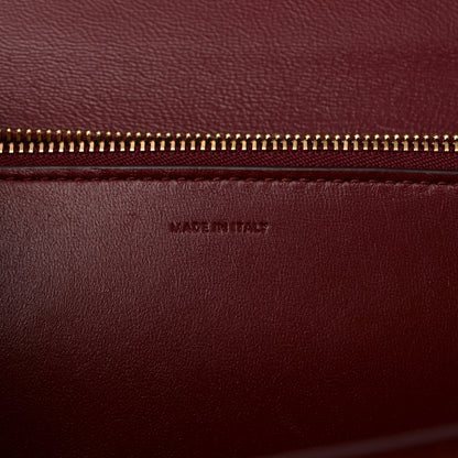 Celine Box Calfskin Medium Classic Box Flap Bag Burgundy 7 of 11