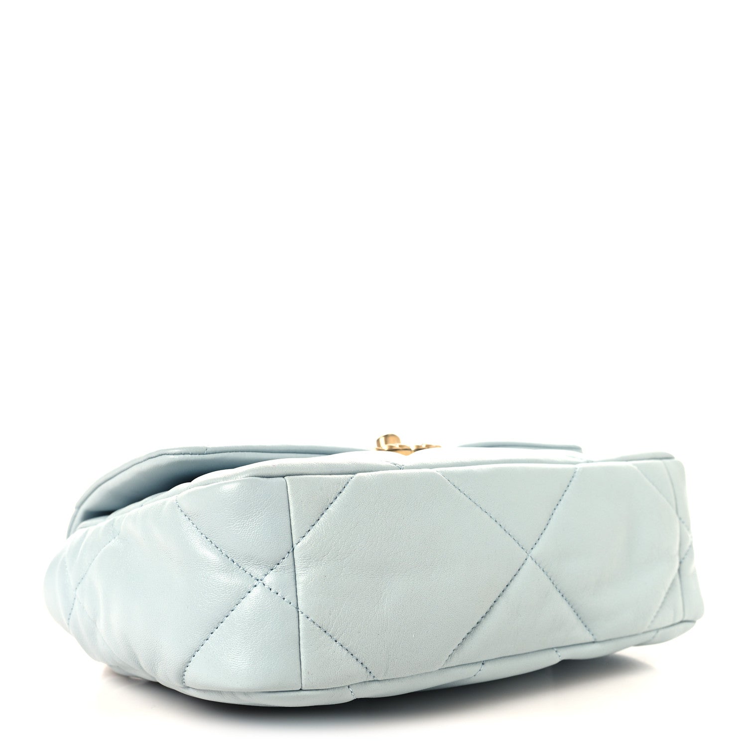 Chanel Lambskin Quilted Medium Chanel 19 Flap Light Blue 4 of 10