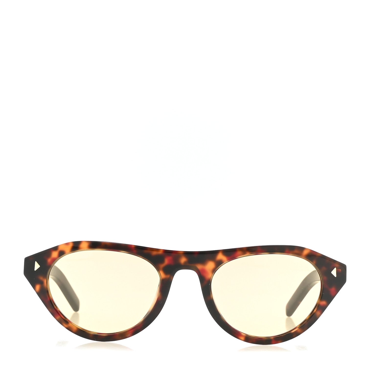 Prada Acetate Iconic Metal Plaque Sunglasses SPR B15 Chamomile 3 of 7