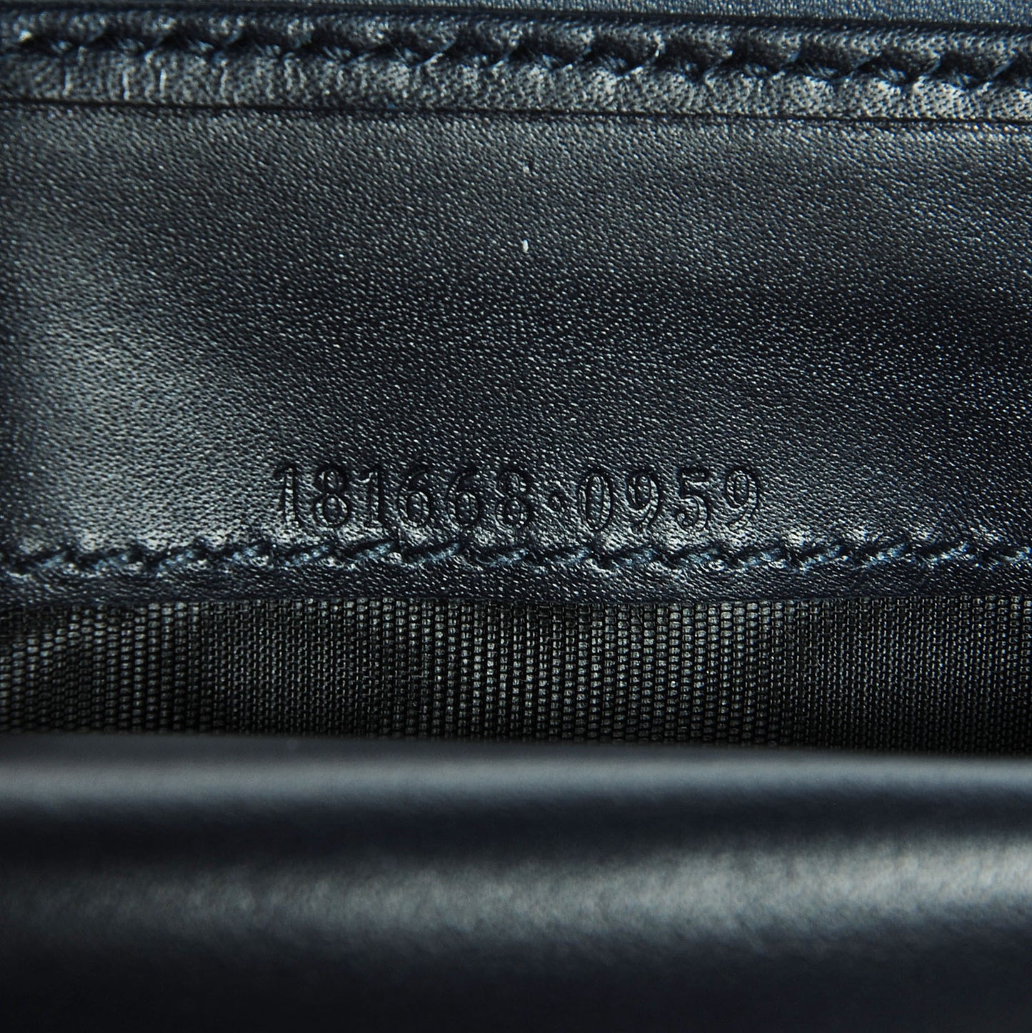 Monogram Calfskin Ladies Web Long Wallet Beige Blue