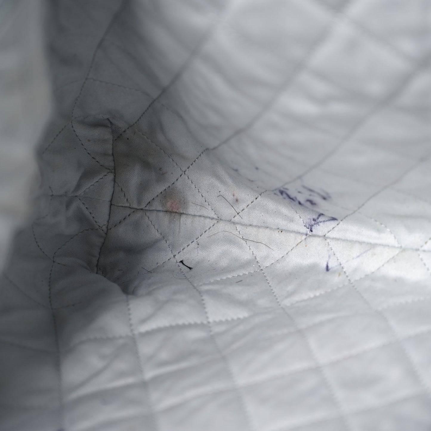 Shiny Calfskin Quilted Small Chanel 22 Grey