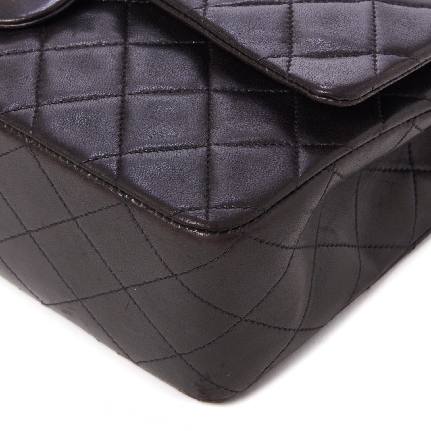 Chanel Lambskin Quilted Medium Double Flap Black 5 of 10