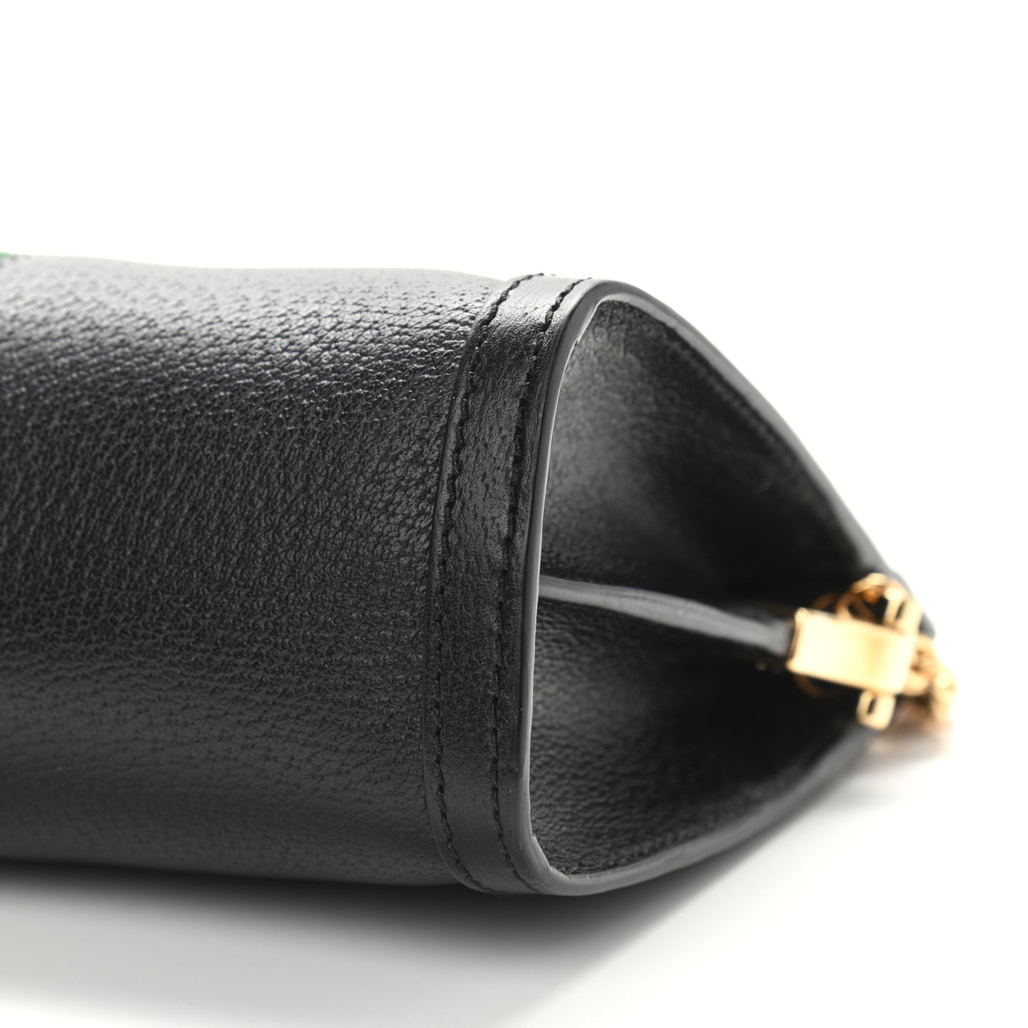Calfskin GG Web Small Ophidia Chain Shoulder Bag Black