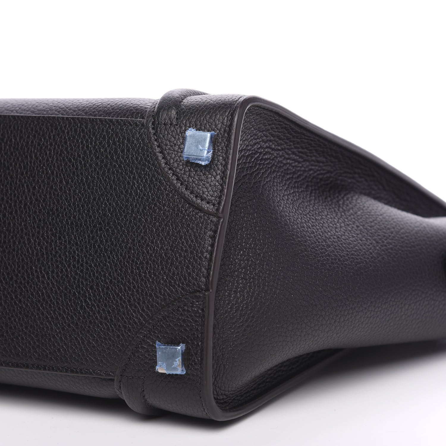 Celine Drummed Calfskin Micro Luggage Black 7 of 8