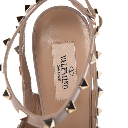 Valentino Garavani Patent Rockstud Ankle Strap Pumps 39 Poudre 7 of 9