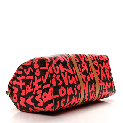 Louis Vuitton Monogram Graffiti Keepall 50 Fuchsia 3 of 10