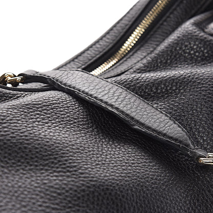 Gucci Pebbled Calfskin Medium Soho Chain Hobo Black 14 of 14