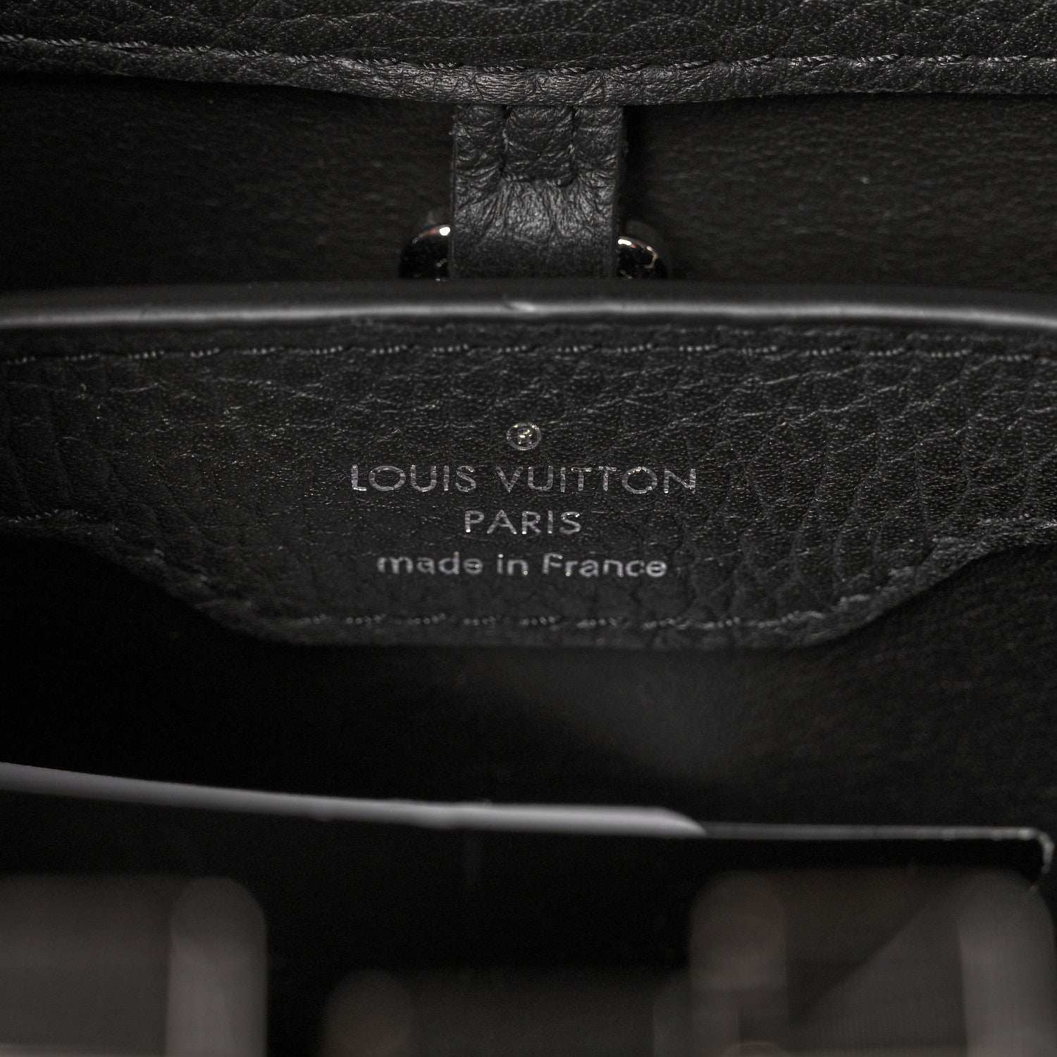Louis Vuitton Taurillon Braided Capucines BB Black 5 of 9